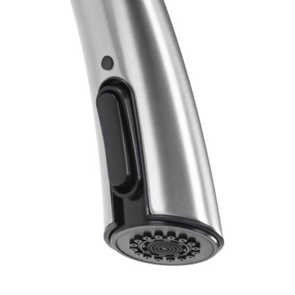 REA-B5314 - Grifo de fregadero con rociador extraíble ROSS 43 cm, níquel