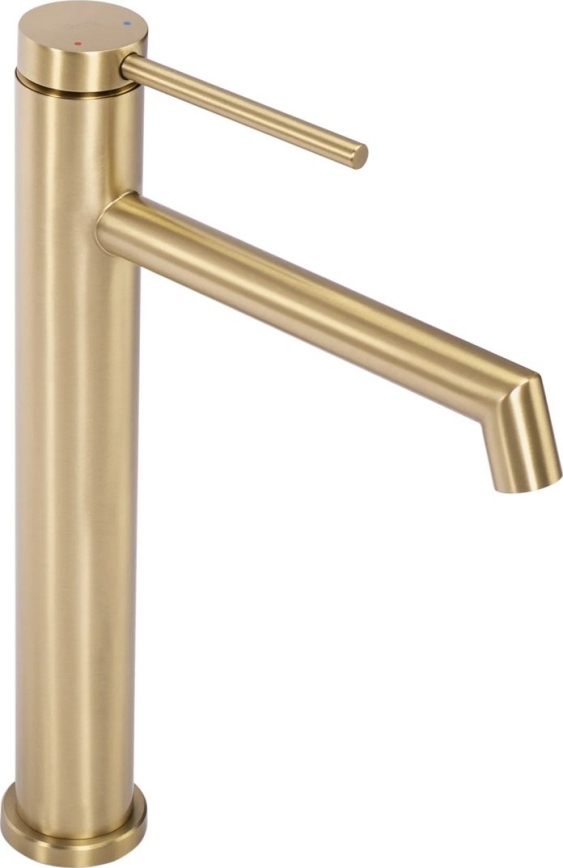 REA-B5319 - Grifo de lavabo FOSS 29,5 cm acabado oro cepillado