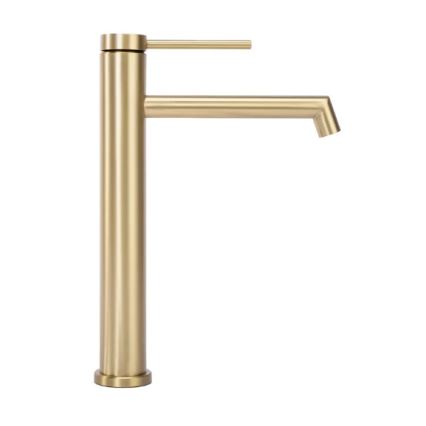 REA-B5319 - Grifo de lavabo FOSS 29,5 cm acabado oro cepillado