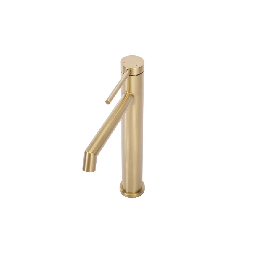 REA-B5319 - Grifo de lavabo FOSS 29,5 cm acabado oro cepillado