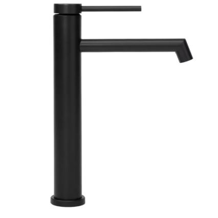 REA-B5320 - Grifo de lavabo FOSS de 29,5 cm, negro mate