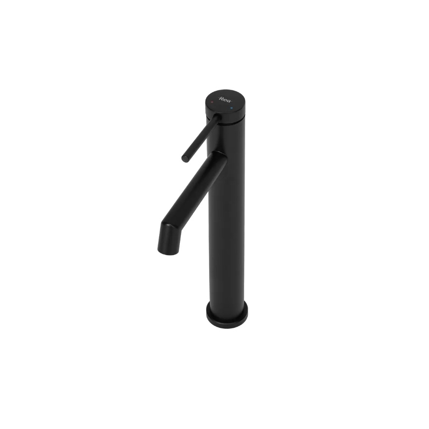 REA-B5320 - Grifo de lavabo FOSS de 29,5 cm, negro mate