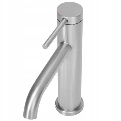 REA-B5324 - Grifo de lavabo CLIF 20,5 cm, acero cepillado