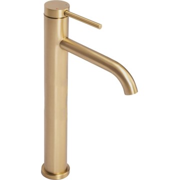 REA-B5329 - Grifo de lavabo CLIF 29,5 cm, acabado oro cepillado
