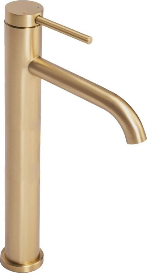 REA-B5329 - Grifo de lavabo CLIF 29,5 cm, acabado oro cepillado