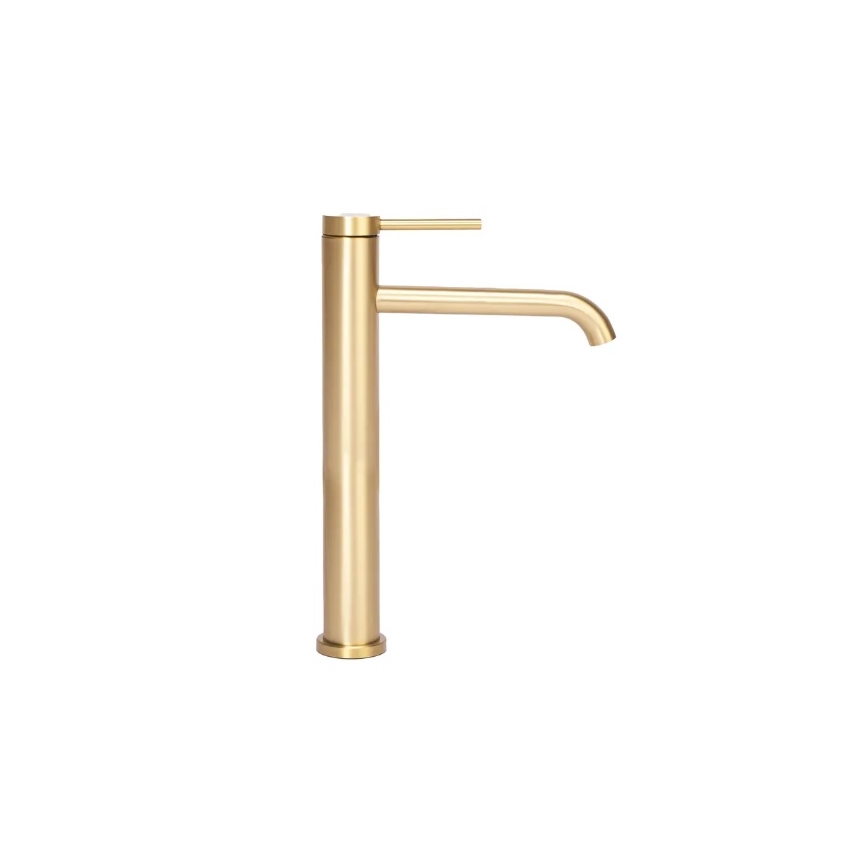REA-B5329 - Grifo de lavabo CLIF 29,5 cm, acabado oro cepillado