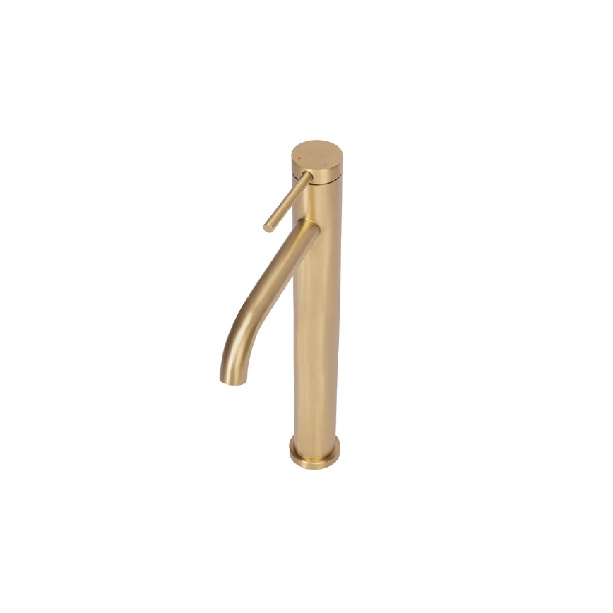 REA-B5329 - Grifo de lavabo CLIF 29,5 cm, acabado oro cepillado
