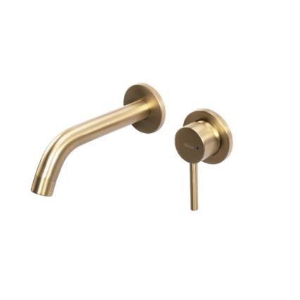 REA-B5334 - Grifo empotrado para lavabo OWEN, acabado oro cepillado