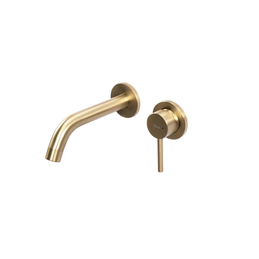 REA-B5334 - Grifo empotrado para lavabo OWEN, acabado oro cepillado