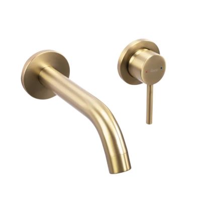 REA-B5334 - Grifo empotrado para lavabo OWEN, acabado oro cepillado