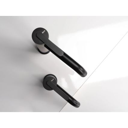 REA-B5504 - Grifo de lavabo ONTARIO 17,5 cm negro