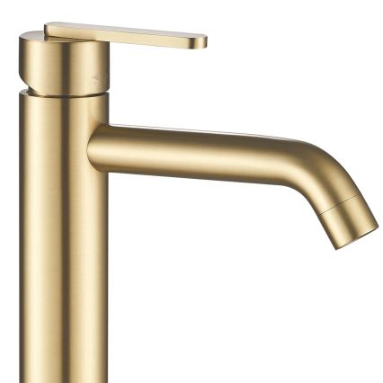 REA-B5509 - Grifo de lavabo ONTARIO 30 cm, acabado oro cepillado