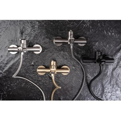 REA-B5514 - Conjunto de bañera con grifo ONTARIO, acero cepillado