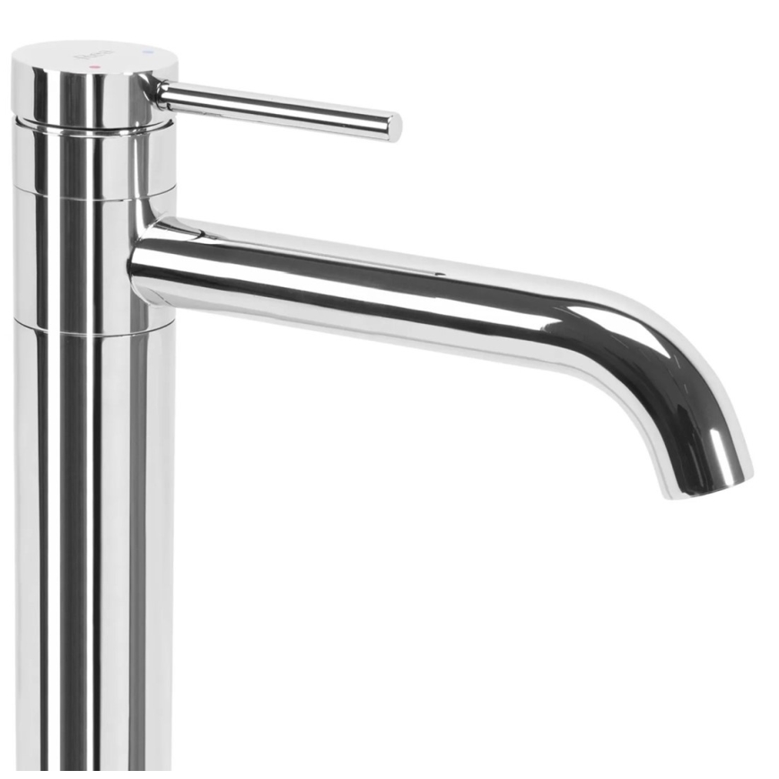 REA-B6100 - Grifo de lavabo LUNGIS de 34,5 cm en cromo brillante