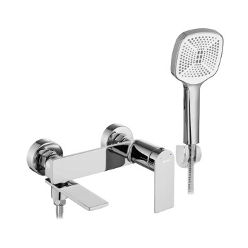 REA-B6204 - Juego para bañera STORM, cromo brillante