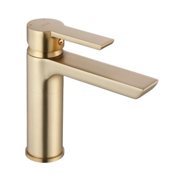 REA-B6410 - Grifo de lavabo ARGUS 16 cm oro cepillado