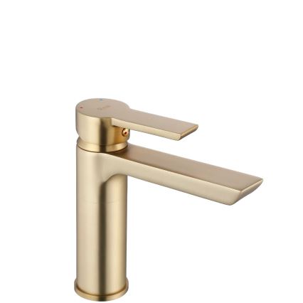 REA-B6410 - Grifo de lavabo ARGUS 16 cm oro cepillado