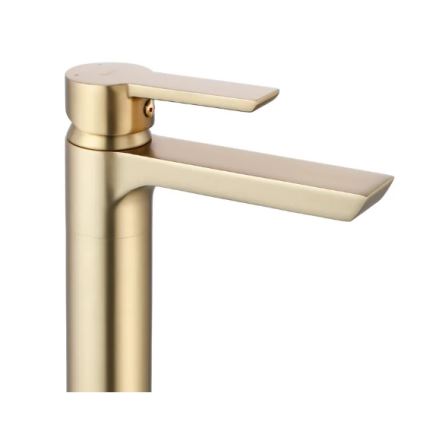 REA-B6412 - Grifo de lavabo ARGUS 28,5 cm, acabado oro cepillado