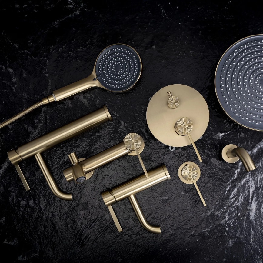 REA-B6444 - Grifo de lavabo FOSTER 18,2 cm dorado