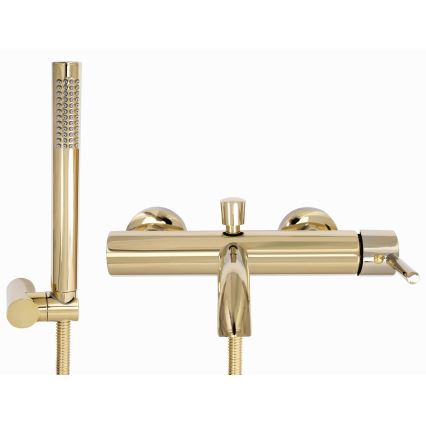 REA-B6635 - Juego para bañera LUNGO dorado