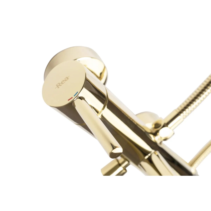 REA-B6635 - Juego para bañera LUNGO dorado