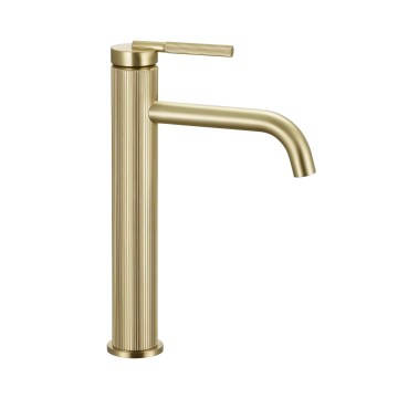 REA-B7802 - Grifo para lavabo ARGON 29,5 cm, acabado en oro cepillado