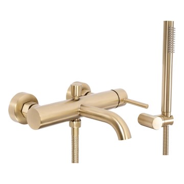 REA-B8010 - Set para bañera LUNGO oro cepillado