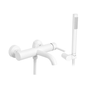 REA-B8030 - Conjunto de bañera LUNGO blanco mate