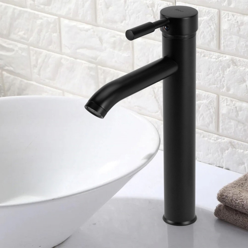 REA-B8665 - Grifo de lavabo GRAF 30,5 cm negro