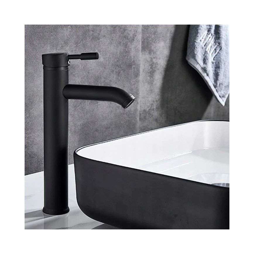 REA-B8665 - Grifo de lavabo GRAF 30,5 cm negro