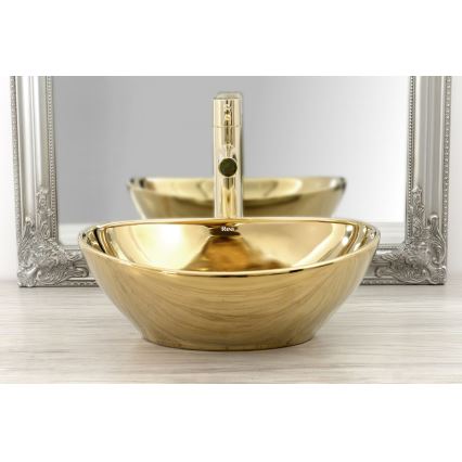 REA-B8803 - Grifo para lavabo TESS 31,5 cm dorado