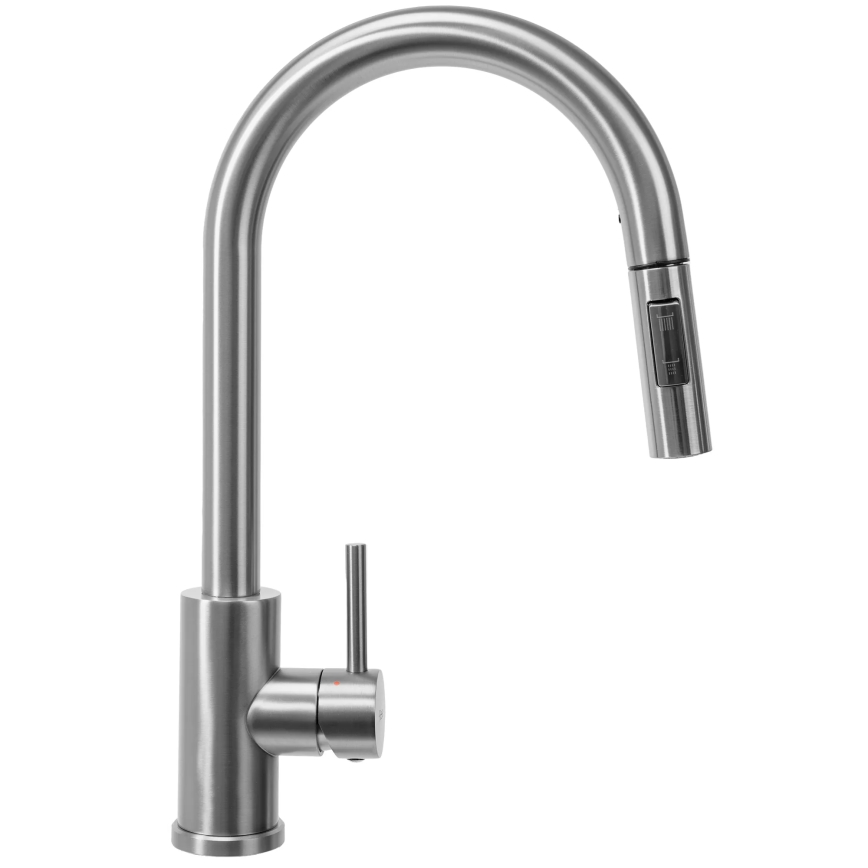 REA-B9146 - Grifo para fregadero con rociador extraíble FRESH, 39,5 cm, níquel