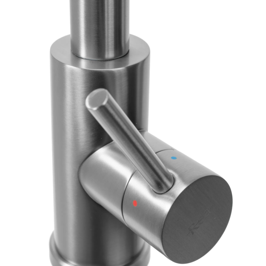 REA-B9146 - Grifo para fregadero con rociador extraíble FRESH, 39,5 cm, níquel