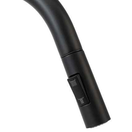 REA-B9147 - Grifo para fregadero con alcachofa extraíble FRESH 39,5 cm negro mate