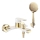 REA-B9932 - Set para bañera BLOOM blanco mate/dorado