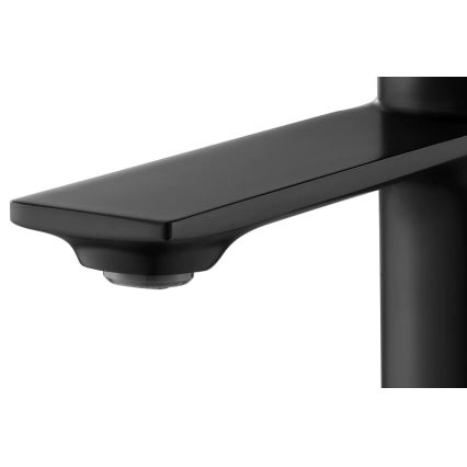 REA-B9986 - Grifo de lavabo STORM 15 cm negro mate