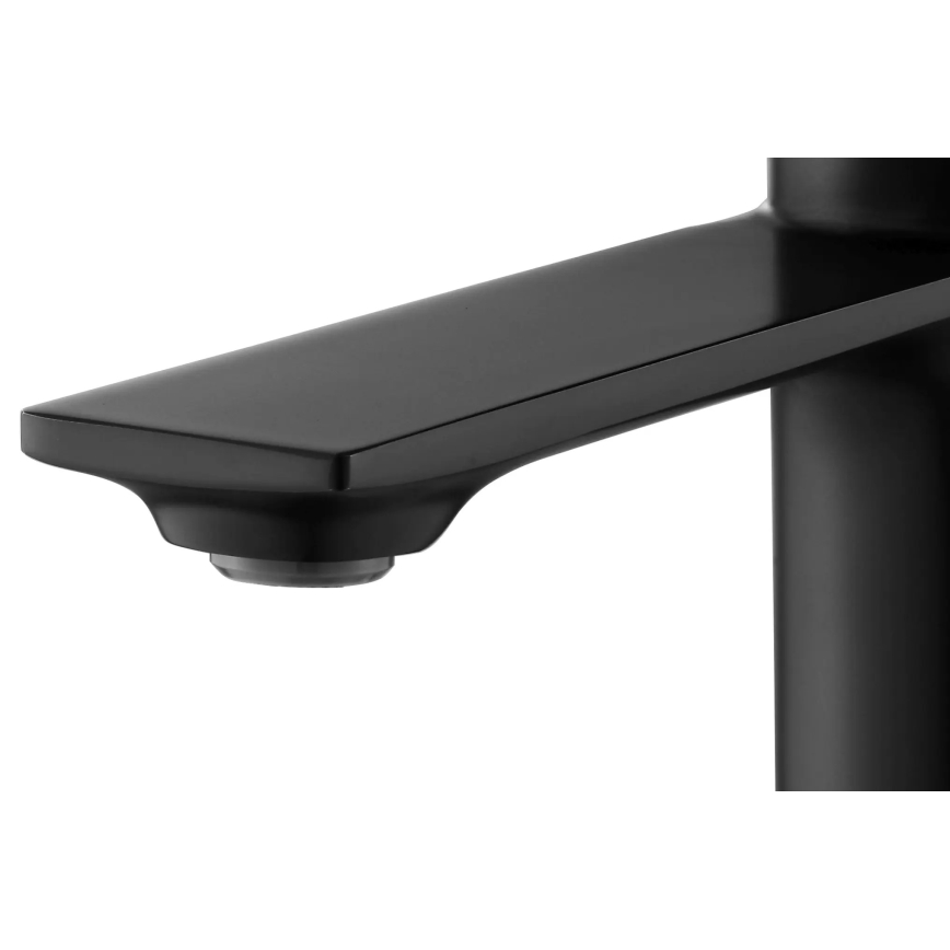 REA-B9988 - Grifo monomando para lavabo STORM, 29,5 cm, negro mate