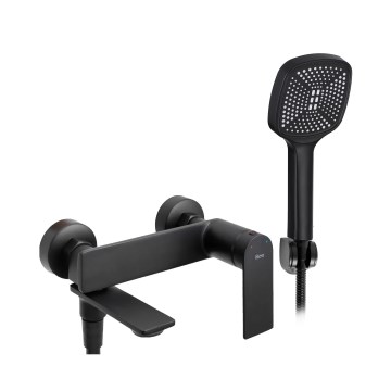 REA-B9989 - Juego para bañera STORM negro mate