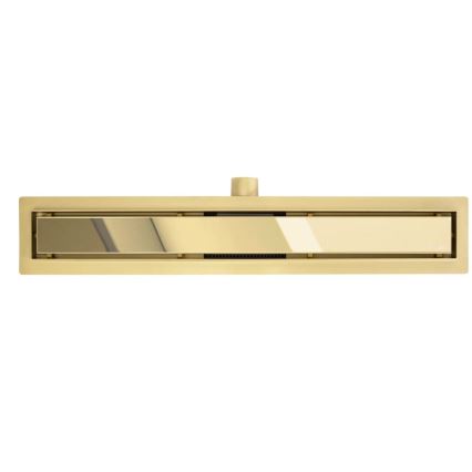 REA-G2562 - Canaleta de desagüe NEOX 70 cm, acero inoxidable/dorado
