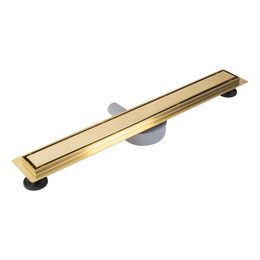 REA-G2703 - Canal de desagüe NEOX PRO 80 cm acero inoxidable/oro cepillado