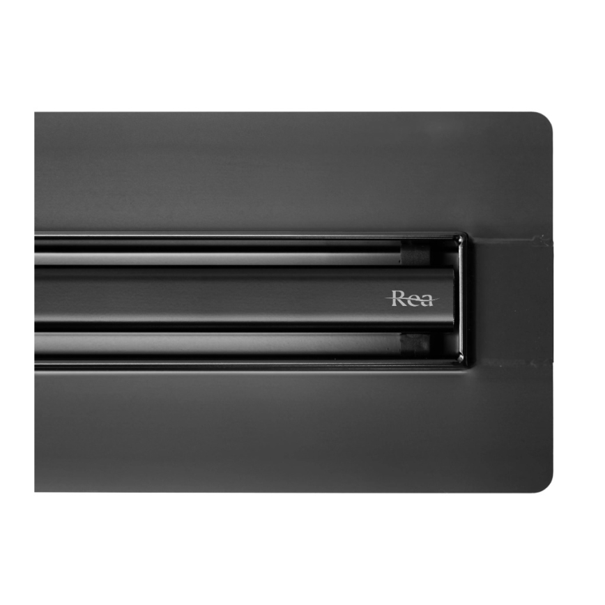 REA-G2710 - Canaleta de desagüe lineal NEOX SLIM 80 cm acero inoxidable/negro