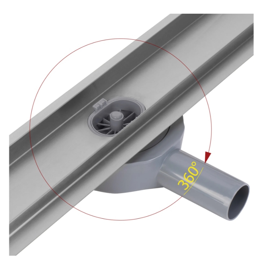 REA-G5807 - Canal de desagüe NEOX PRO 60 cm, acero inoxidable