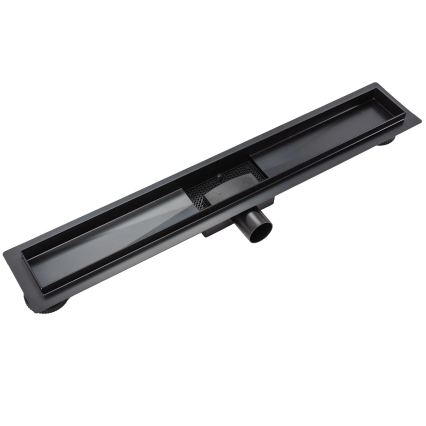 REA-G6600 - Canaleta de desagüe lineal PURE NEOX 50 cm negro mate