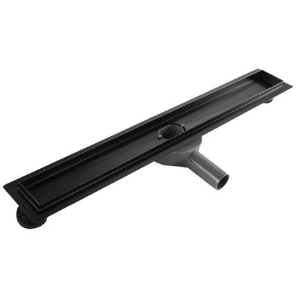 REA-G7802 - Canaleta de desagüe NEOX PRO 70 cm acero inoxidable/negro