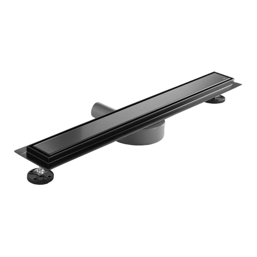 REA-G7803 - Canaleta de desagüe NEOX PRO 80 cm acero inoxidable/negro