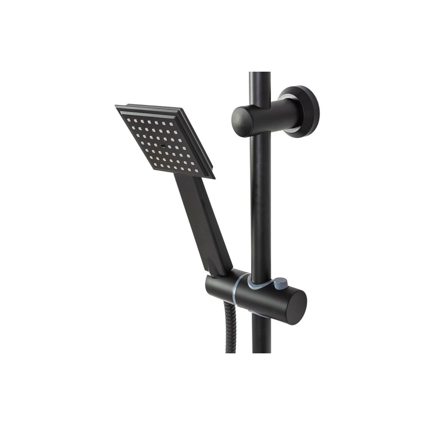 REA-P0636 - Juego de ducha BRAVO negro mate
