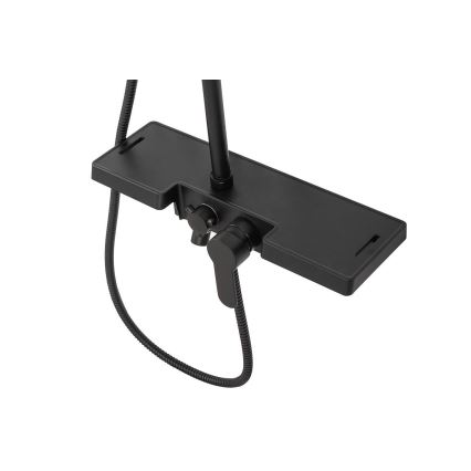 REA-P0636 - Juego de ducha BRAVO negro mate