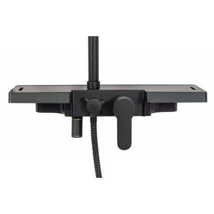REA-P0636 - Juego de ducha BRAVO negro mate
