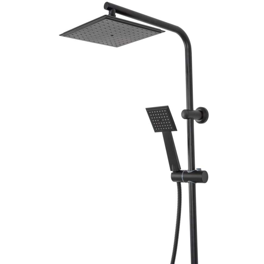 REA-P0636 - Juego de ducha BRAVO negro mate