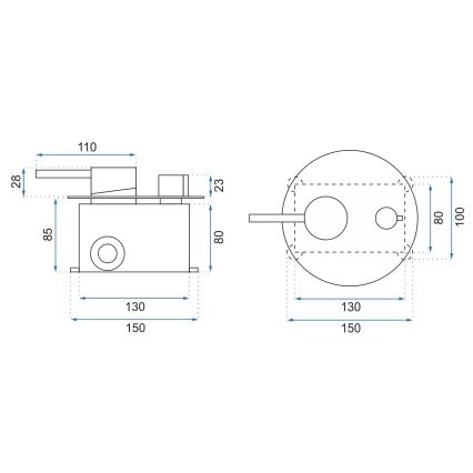 REA-P4100 - Juego de ducha con grifo empotrado LUNGO negro